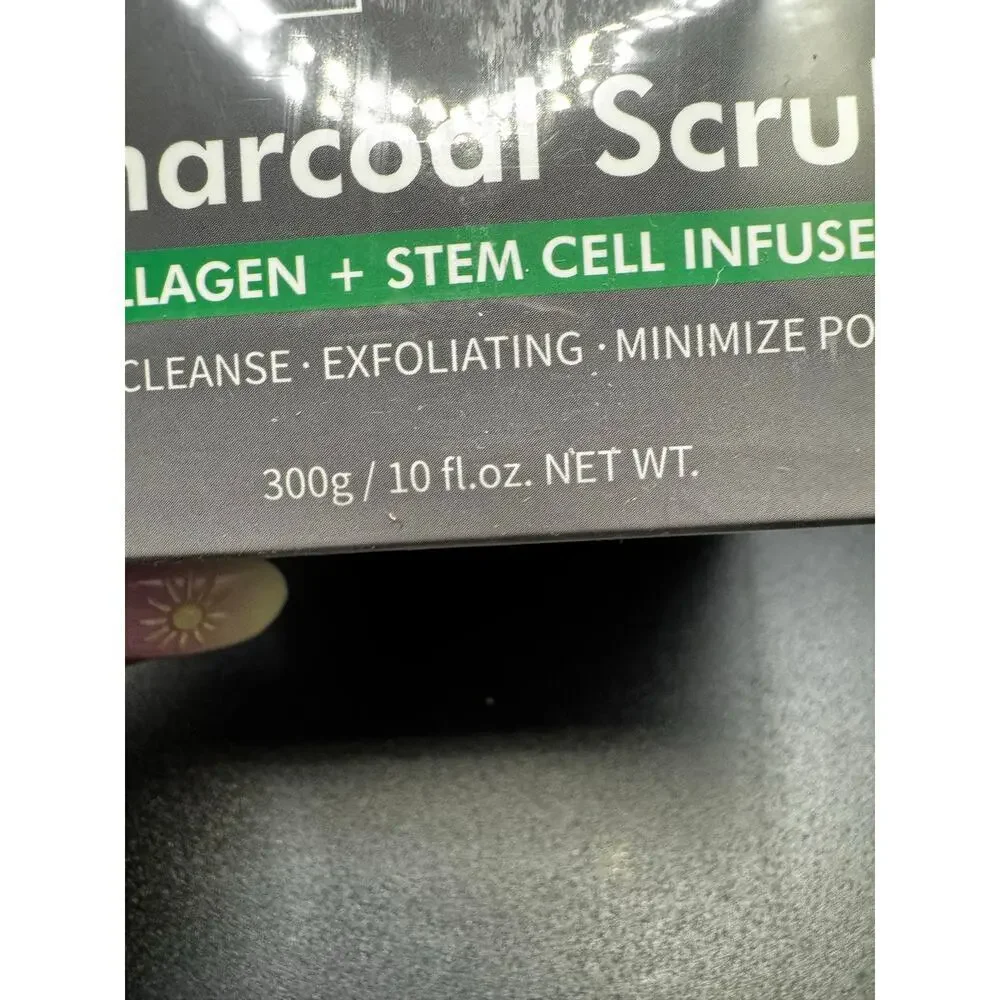 NWT Yves Botanicals Charcoal Scrub Full Size Sealed